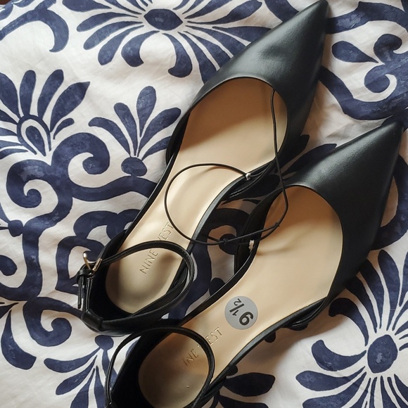 Nine West Black D'orsay Kitten Heels 9.5 - Picture 7 of 7